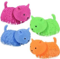 CHATON À POIL LONG GONFLEUR 24CM (SQUISHY) ASST